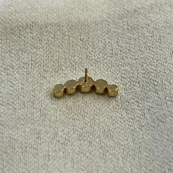 14k gold threadless end - Picture 3 of 4